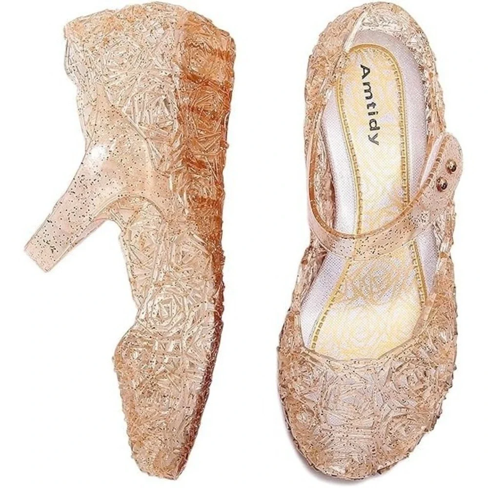 Flats Mary Jane Dance Party Cosplay Shoes/Sandals - Gold - Size 12 Little Kid